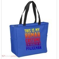I'm Really A Policeman Police Officer Law Enforcement Gift Tote Bag thumb 2