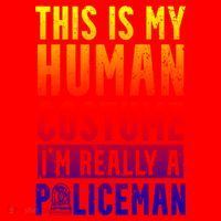 I'm Really A Policeman Police Officer Law Enforcement Gift Santa Hat thumb 1