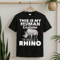 I'm Really A Rhino Rhinoceros Zoology Safari Animal Lover T-Shirt thumb 2