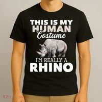 I'm Really A Rhino Rhinoceros Zoology Safari Animal Lover T-Shirt thumb 3