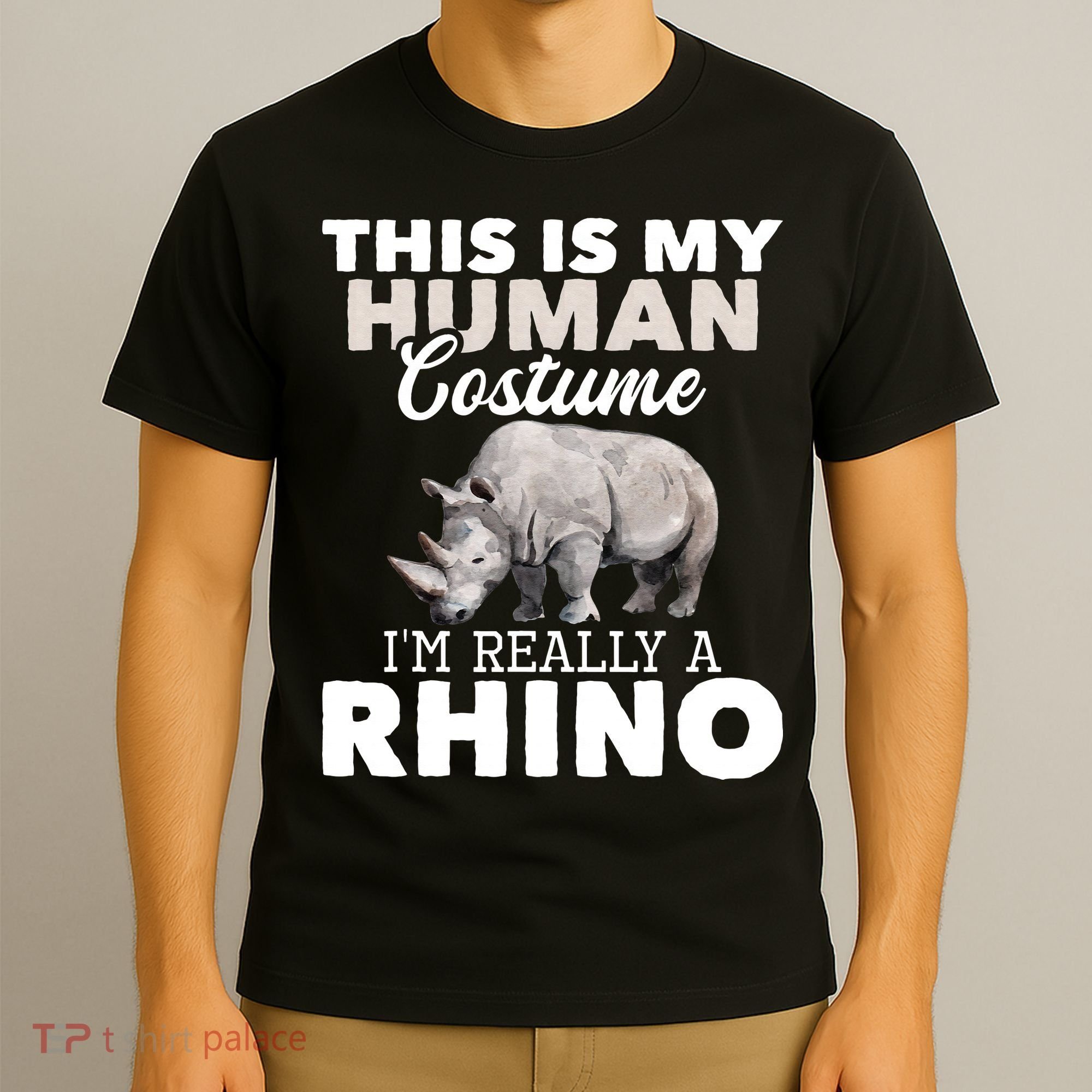 I'm Really A Rhino Rhinoceros Zoology Safari Animal Lover T-Shirt