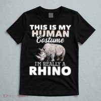 I'm Really A Rhino Rhinoceros Zoology Safari Animal Lover T-Shirt thumb 5