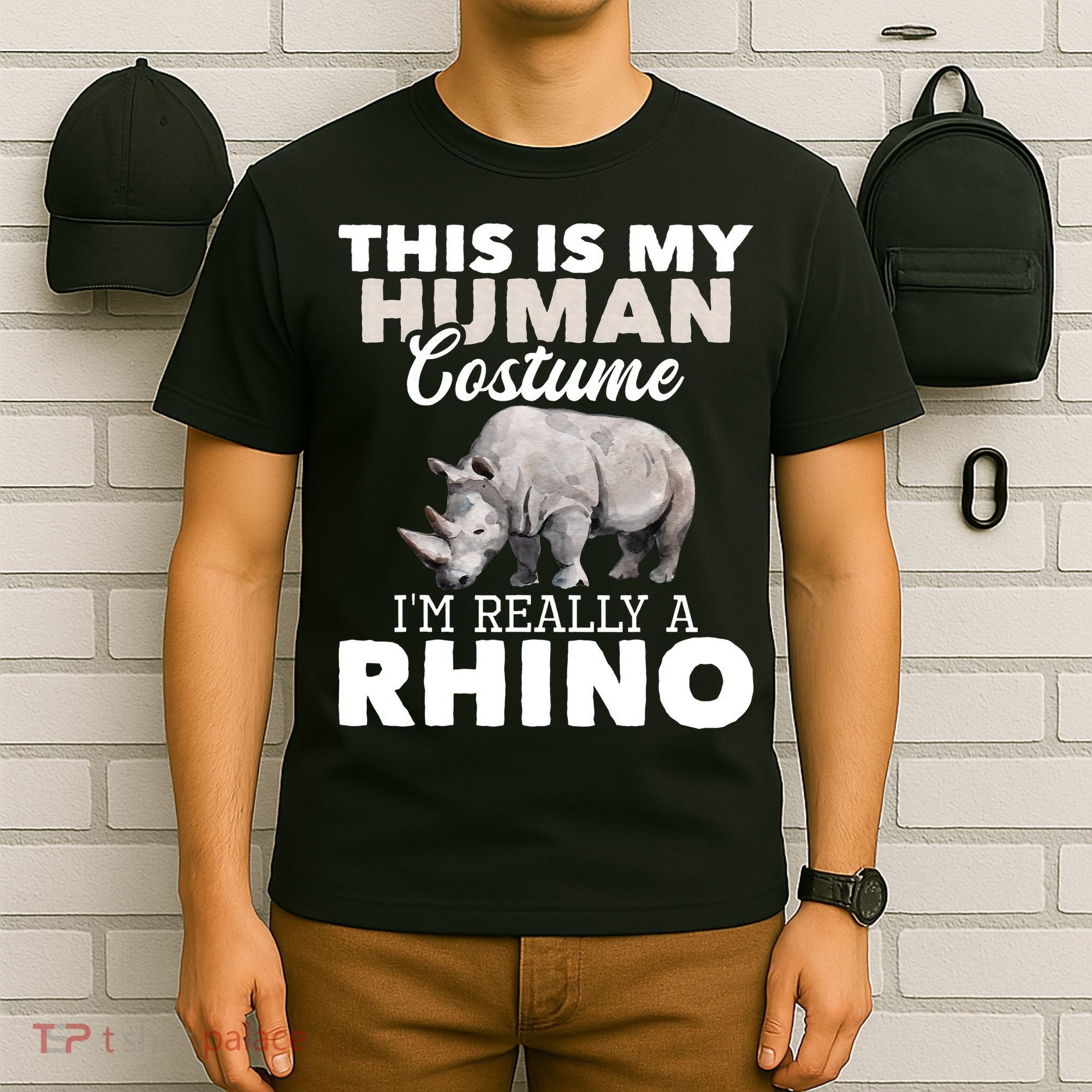 I'm Really A Rhino Rhinoceros Zoology Safari Animal Lover T-Shirt