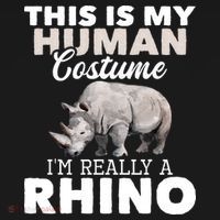 I'm Really A Rhino Rhinoceros Zoology Safari Animal Lover T-Shirt thumb 7