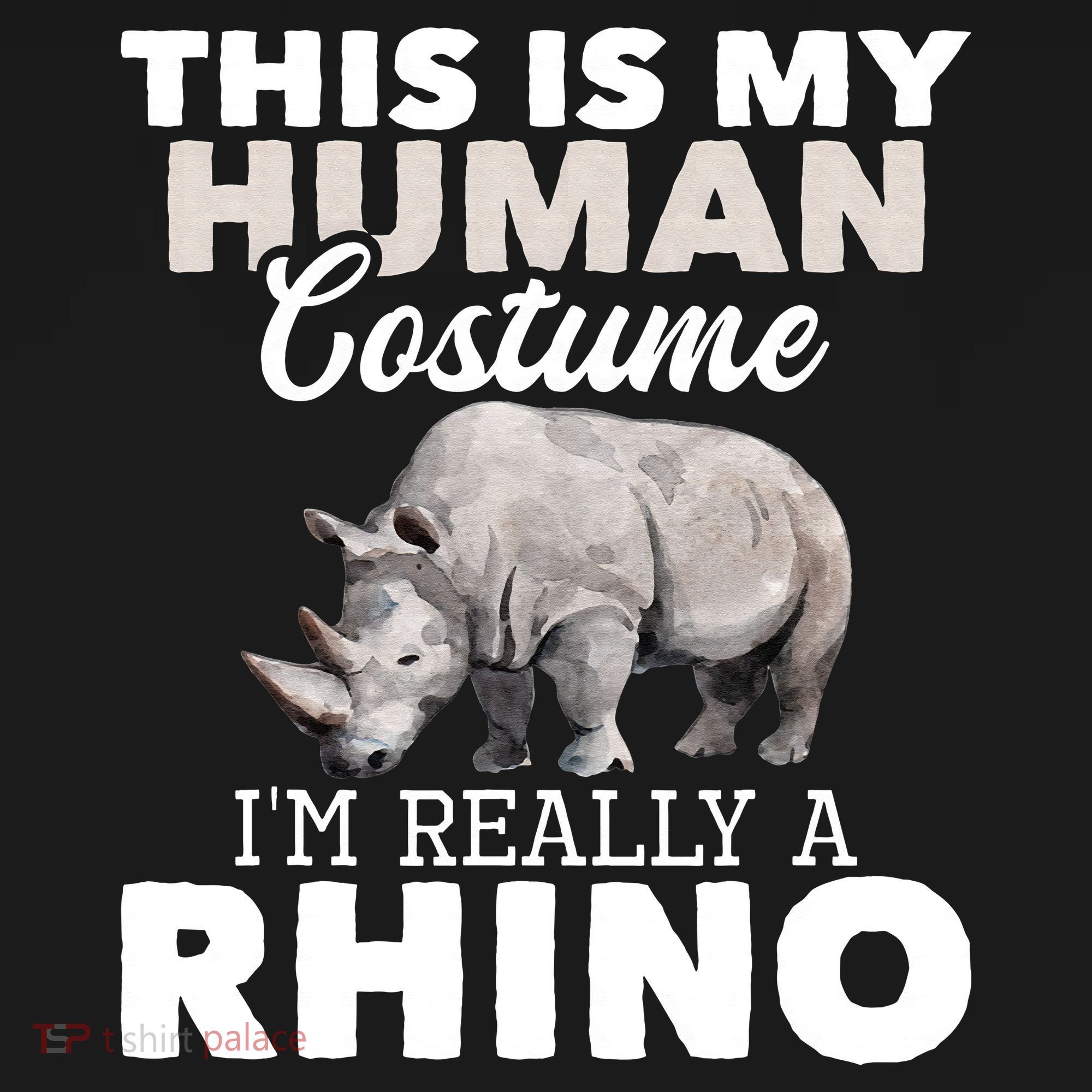 I'm Really A Rhino Rhinoceros Zoology Safari Animal Lover Women's Tank Top