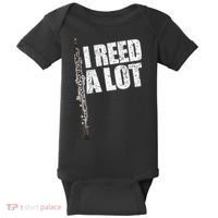 I Reed A Lot Oboe Player Funny Oboes Music Gift Baby Bodysuit thumb 0