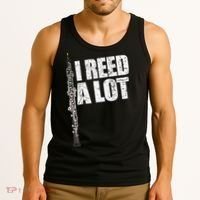 I Reed A Lot Oboe Player Funny Oboes Music Gift Tank Top thumb 3