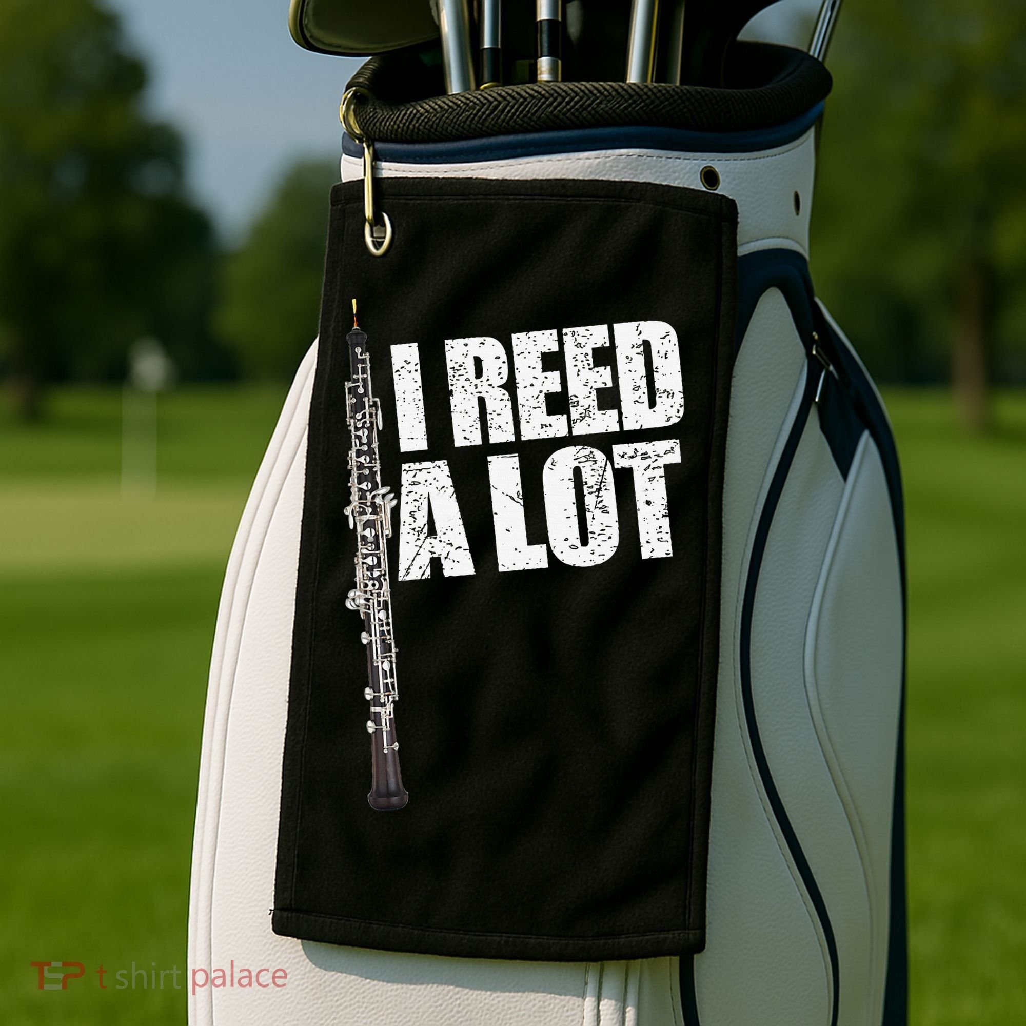 I Reed A Lot Oboe Player Funny Oboes Music Gift Golf Towel