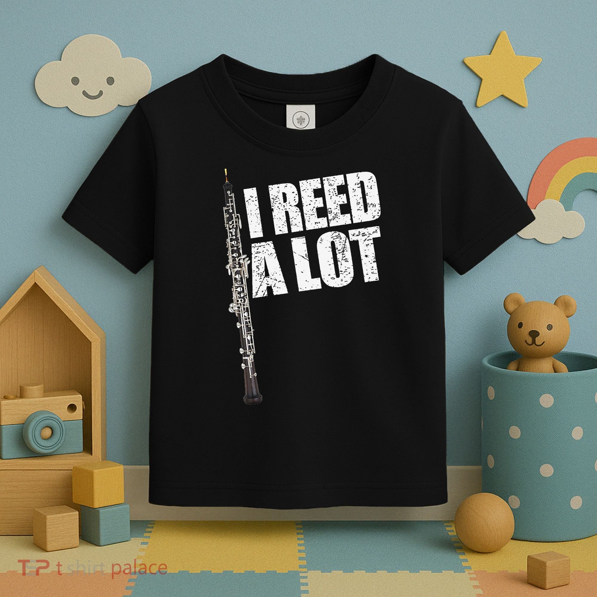 I Reed A Lot Oboe Player Funny Oboes Music Gift Toddler T-Shirt
