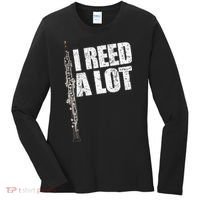 I Reed A Lot Oboe Player Funny Oboes Music Gift Women's Long Sleeve Shirt thumb 0