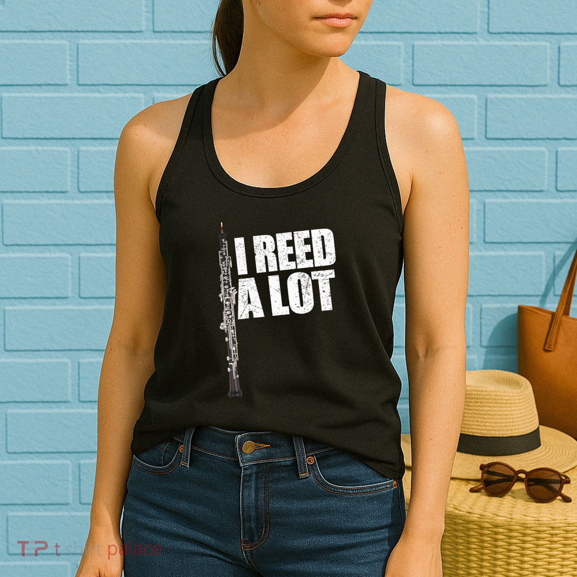 I Reed A Lot Oboe Player Funny Oboes Music Gift Women's Tank Top