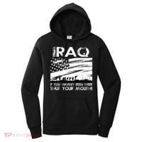 Iraq If You Haven't Been There Shut Your Mouth Women's Hoodie thumb 0