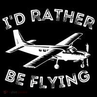 Id Rather Be Flying Funny Pilot Aviation Airplane Gift USA-Made Doggie Bandana thumb 2