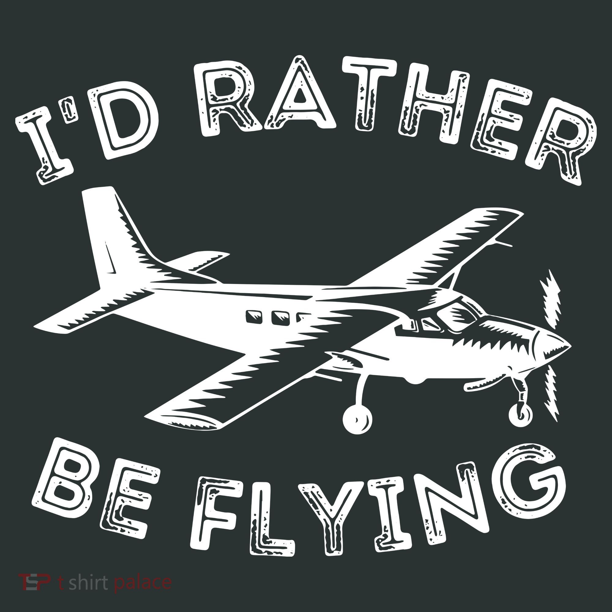 Id Rather Be Flying Funny Pilot Aviation Airplane Gift Women's T-Shirt