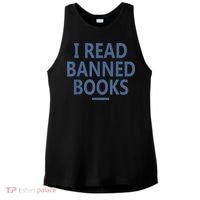 I Read Banned Books Iowa Student Ladies PosiCharge Tri-Blend Wicking Tank thumb 0
