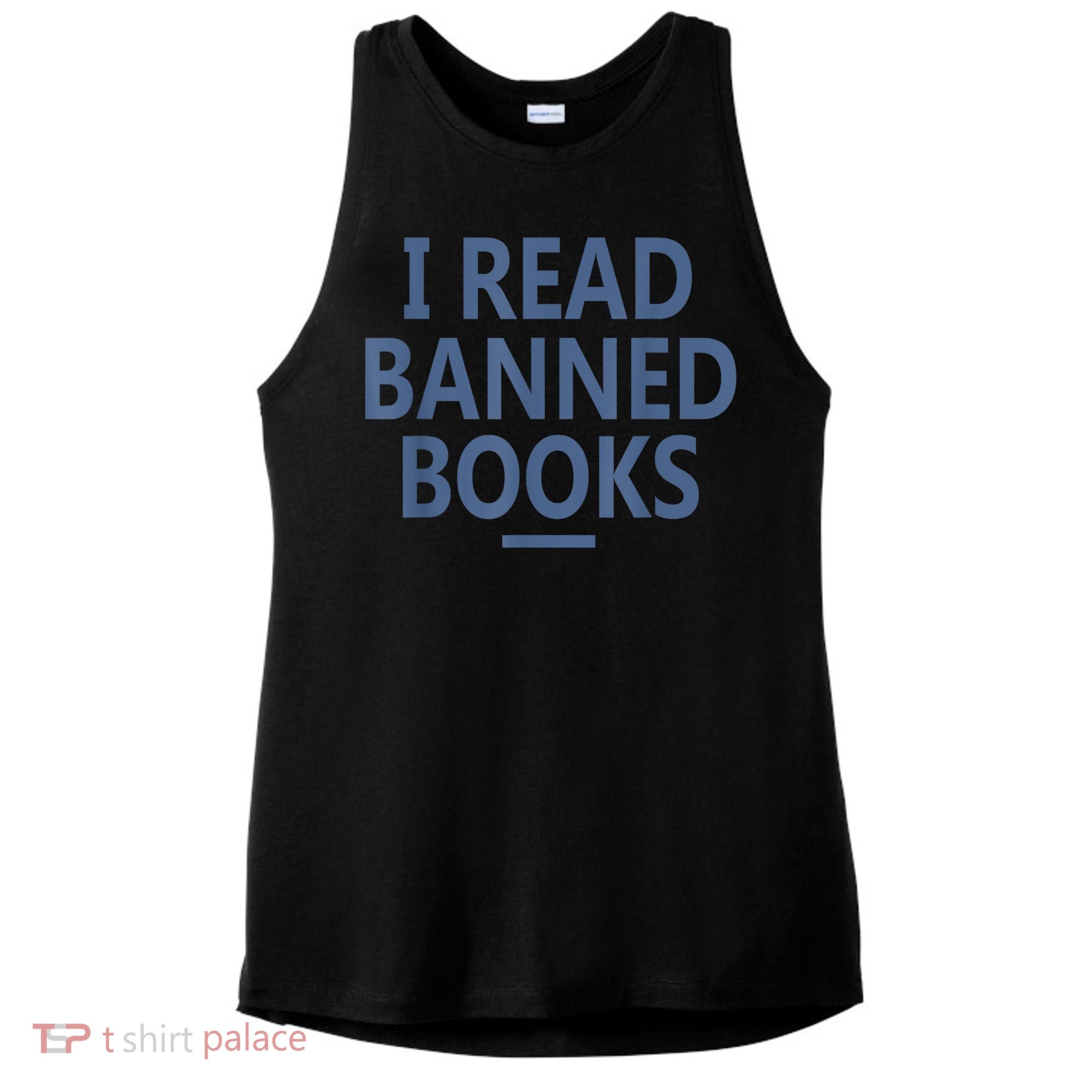 I Read Banned Books Iowa Student Ladies PosiCharge Tri-Blend Wicking Tank