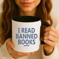 I Read Banned Books Iowa Student Coffee Mug thumb 3