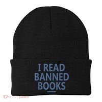 I Read Banned Books Iowa Student Beanie thumb 0