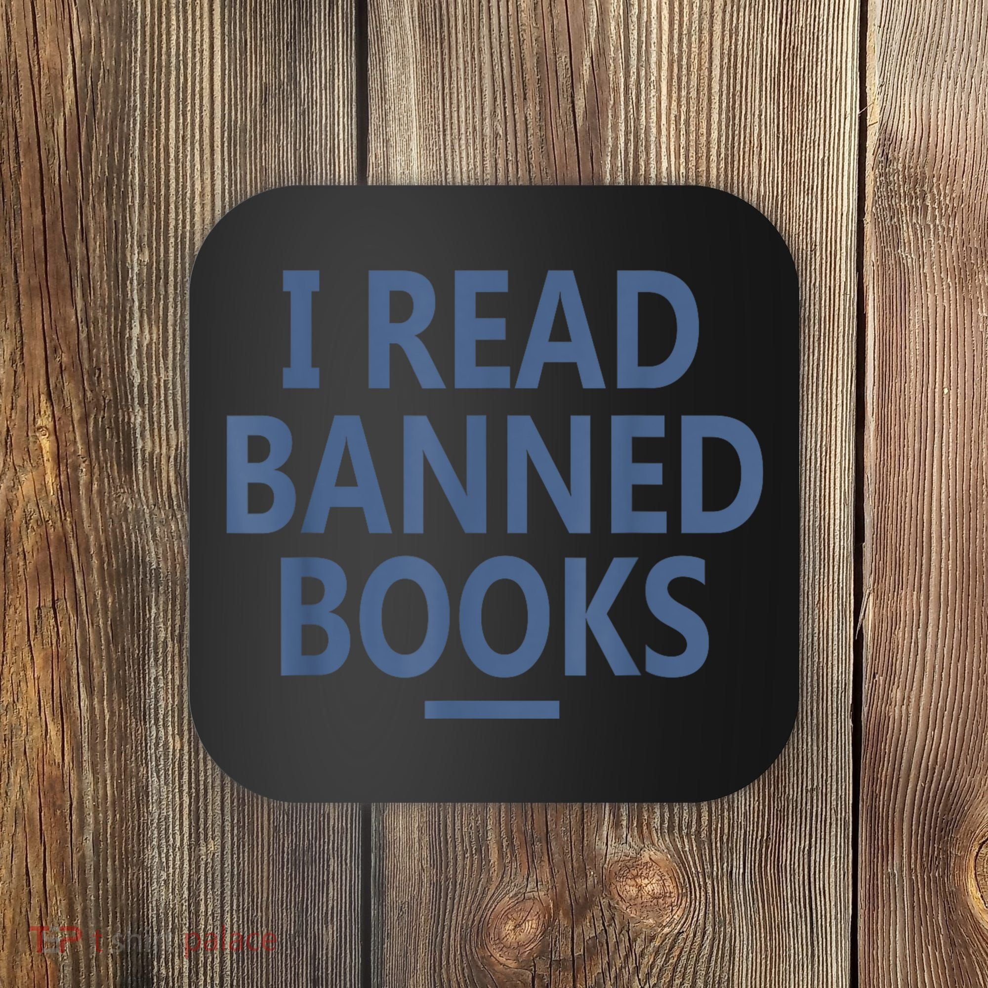 I Read Banned Books Iowa Student Coaster