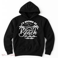 I'd Rather Be At The Beach Vacation Hoodie thumb 0