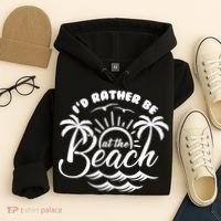I'd Rather Be At The Beach Vacation Hoodie thumb 4