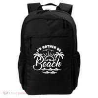 I'd Rather Be At The Beach Vacation Backpack thumb 0