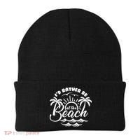 I'd Rather Be At The Beach Vacation Beanie thumb 0