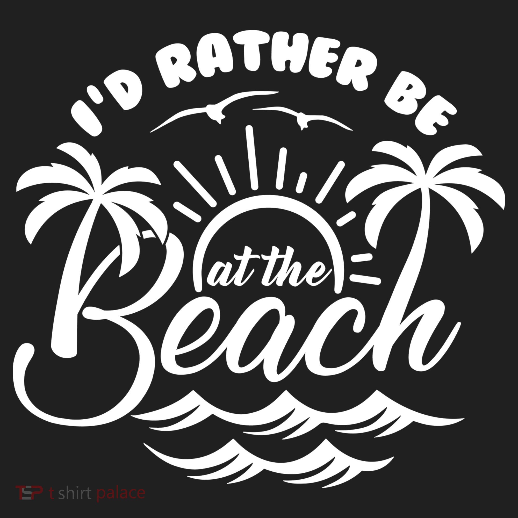 I'd Rather Be At The Beach Vacation Beanie