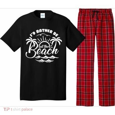 I'd Rather Be At The Beach Vacation Pajama Set