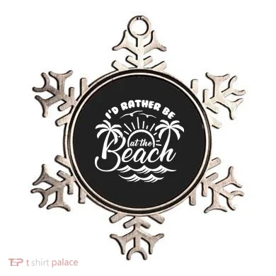 I'd Rather Be At The Beach Vacation Ornament