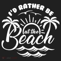 I'd Rather Be At The Beach Vacation Hat thumb 2