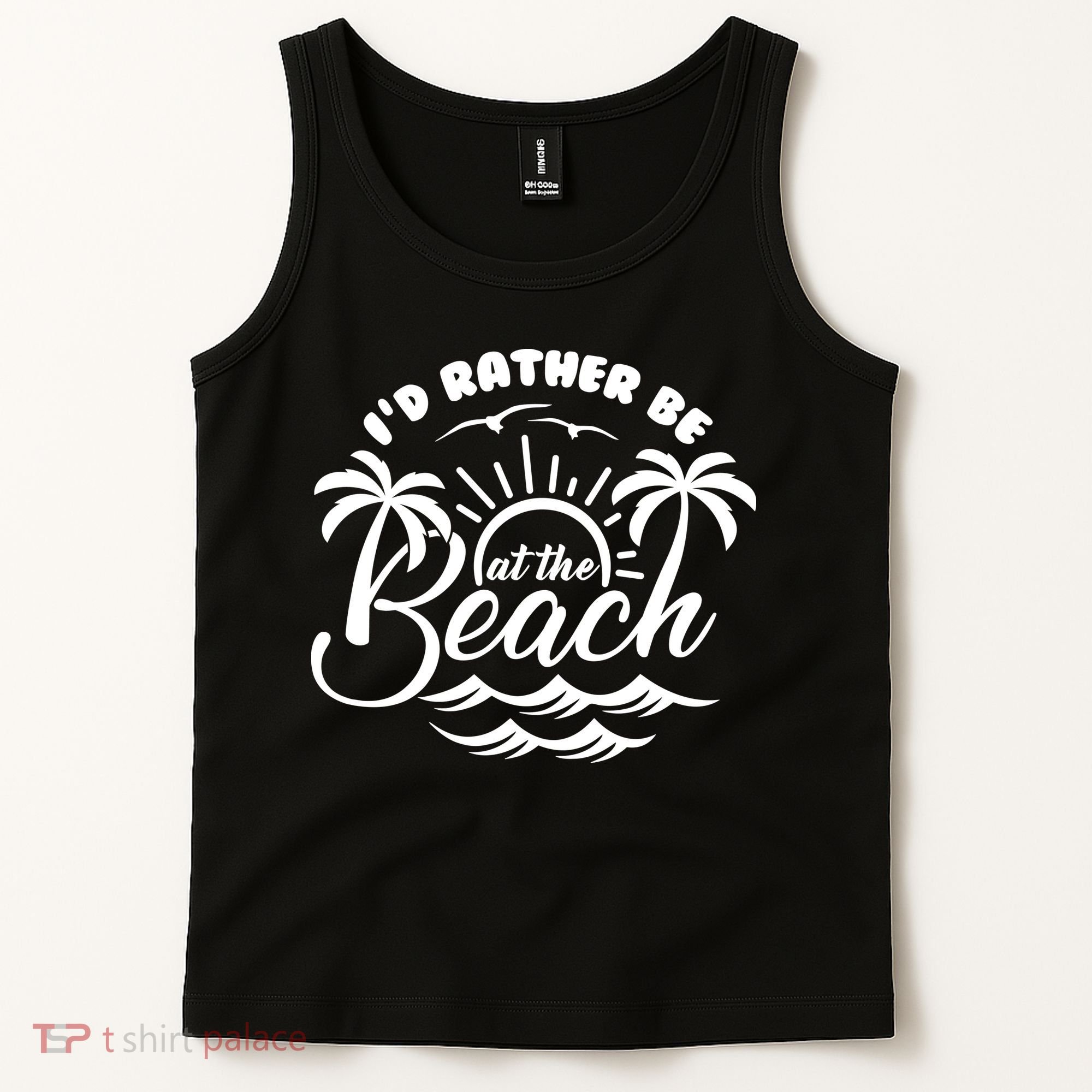I'd Rather Be At The Beach Vacation Tank Top