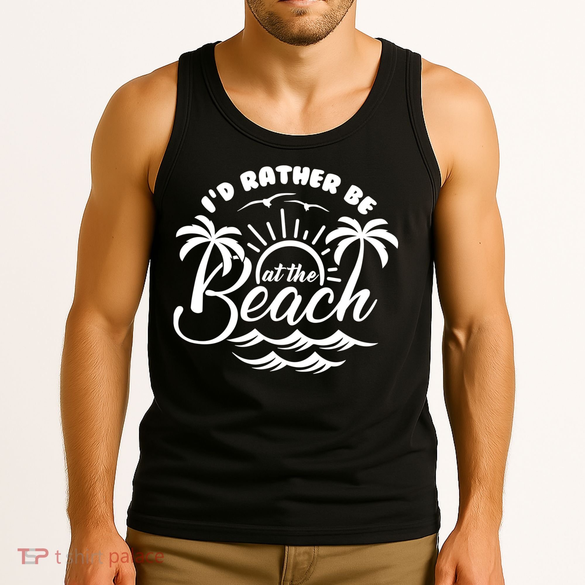 I'd Rather Be At The Beach Vacation Tank Top