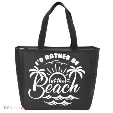 I'd Rather Be At The Beach Vacation Tote Bag
