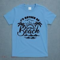 I'd Rather Be At The Beach Vacation T-Shirt thumb 4