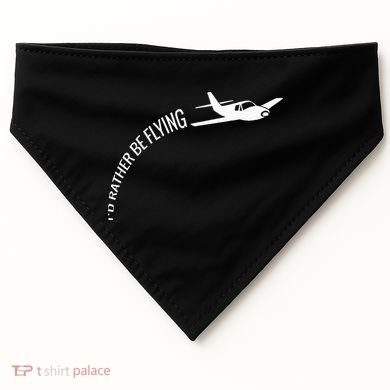 I'd Rather Be Flying Airplane Pilot USA-Made Doggie Bandana