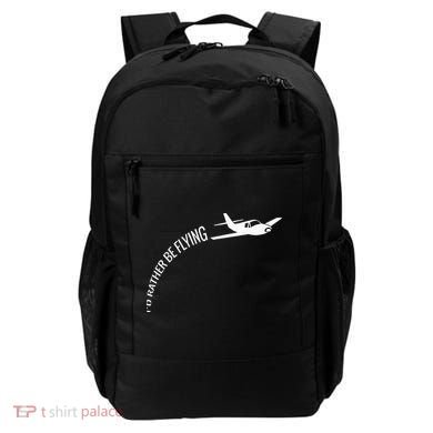 I'd Rather Be Flying Airplane Pilot Backpack