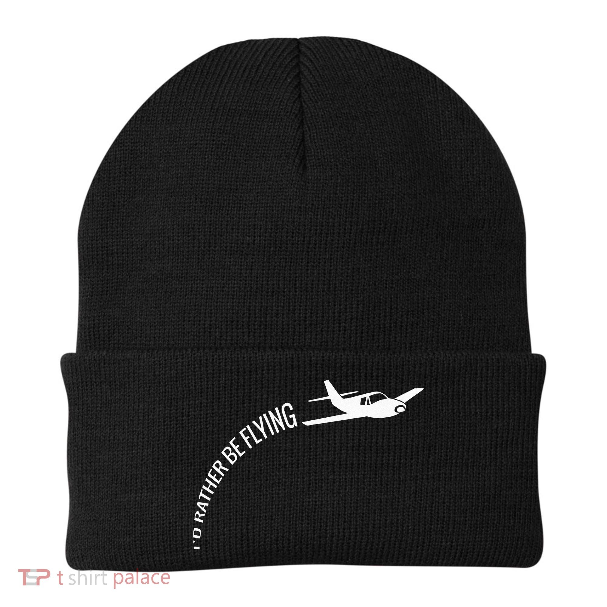I'd Rather Be Flying Airplane Pilot Beanie