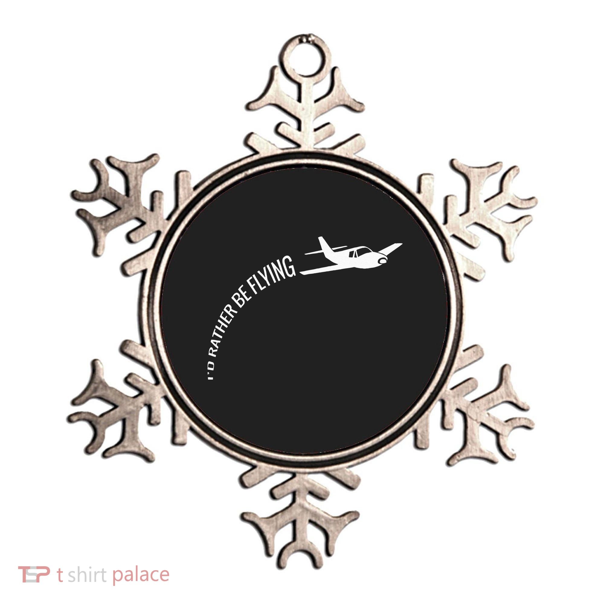 I'd Rather Be Flying Airplane Pilot Ornament
