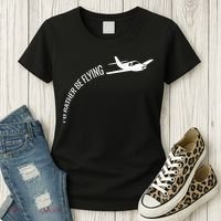 I'd Rather Be Flying Airplane Pilot Women's T-Shirt thumb 3
