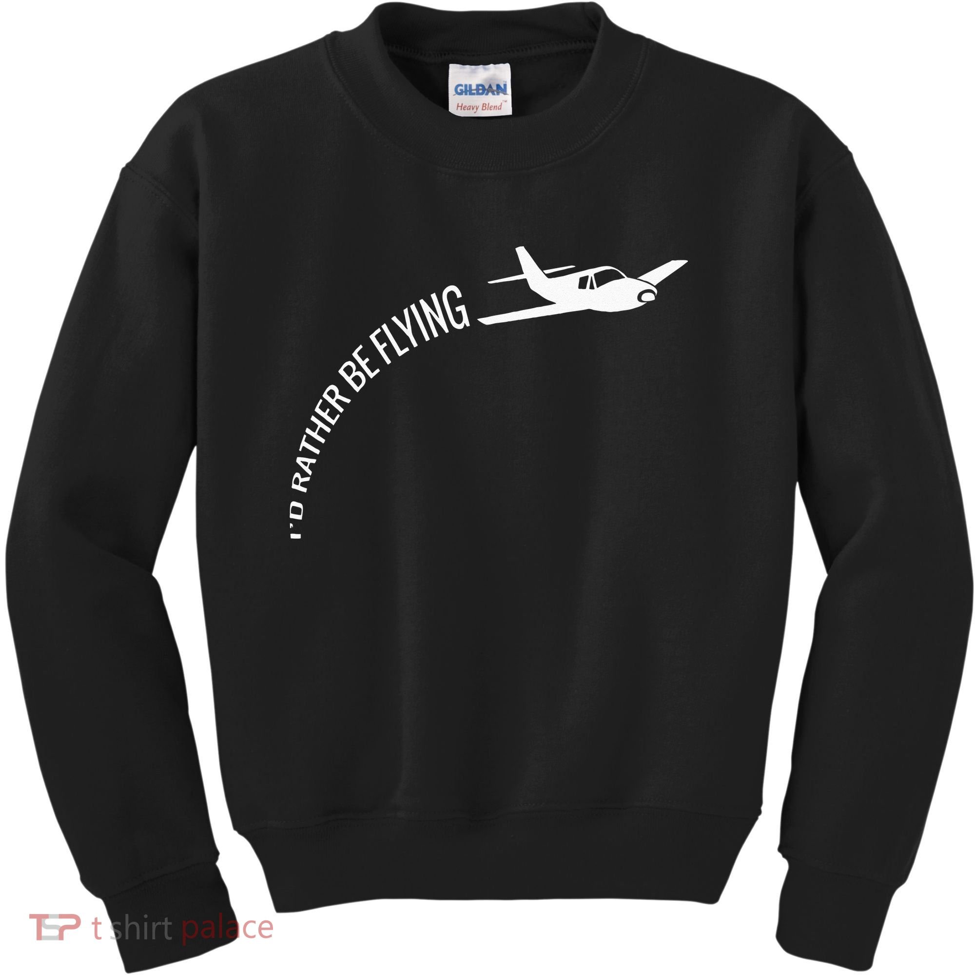 I'd Rather Be Flying Airplane Pilot Kids Sweatshirt