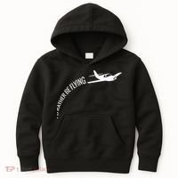 I'd Rather Be Flying Airplane Pilot Kids Hoodie thumb 0
