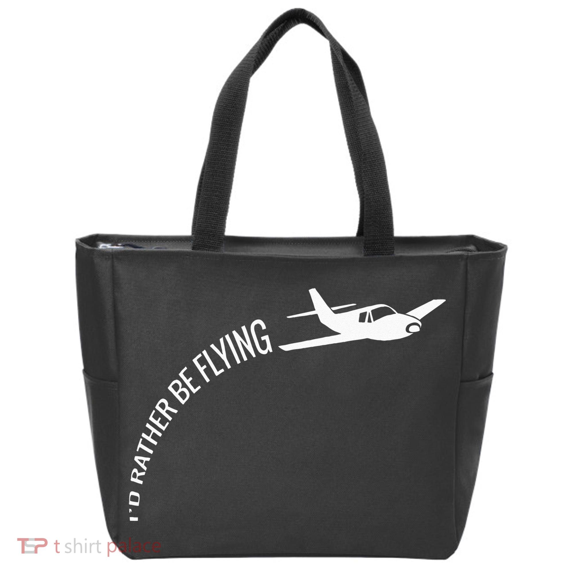 I'd Rather Be Flying Airplane Pilot Tote Bag
