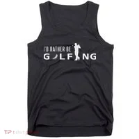 I'd Rather Be Golfing For Golfer Funny Golf Tank Top thumb 0