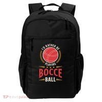 ID Rather Be Playing Bocce Ball Lawn Bowling Bocce Ball Meaningful Gift Backpack thumb 0