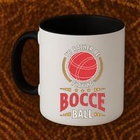 ID Rather Be Playing Bocce Ball Lawn Bowling Bocce Ball Meaningful Gift Coffee Mug thumb 2