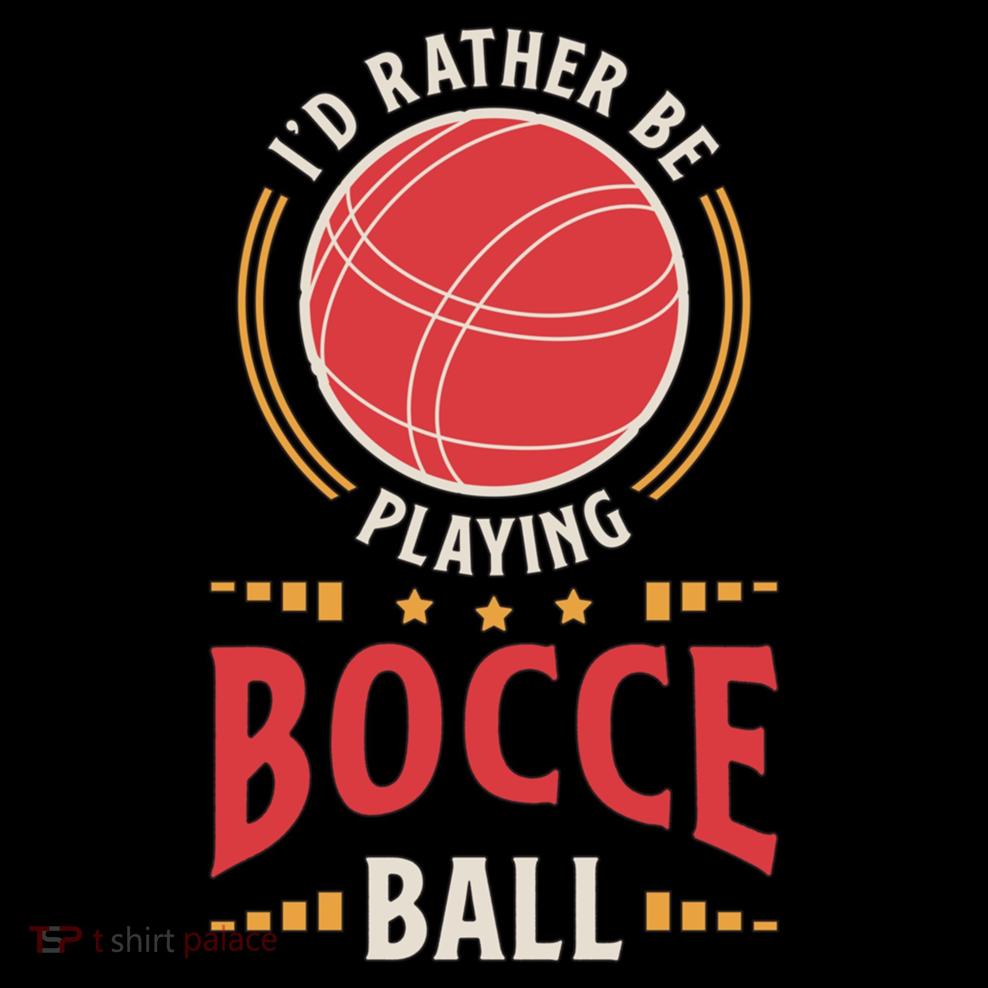 ID Rather Be Playing Bocce Ball Lawn Bowling Bocce Ball Meaningful Gift Coffee Mug