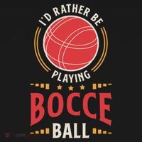 ID Rather Be Playing Bocce Ball Lawn Bowling Bocce Ball Meaningful Gift Women's Hoodie thumb 2
