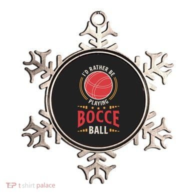 ID Rather Be Playing Bocce Ball Lawn Bowling Bocce Ball Meaningful Gift Ornament