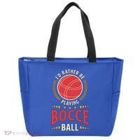 ID Rather Be Playing Bocce Ball Lawn Bowling Bocce Ball Meaningful Gift Tote Bag thumb 0